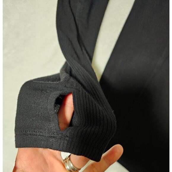 Athleta Black Cardigan Hoodie M. Super soft. Warm. Comfort. Stylish. Cozy. Soft - Picture 5 of 8